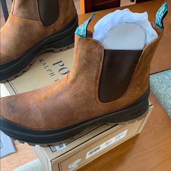 Polo by Ralph Lauren Men's Brown Chelsea Boots - Picture 3 of 3